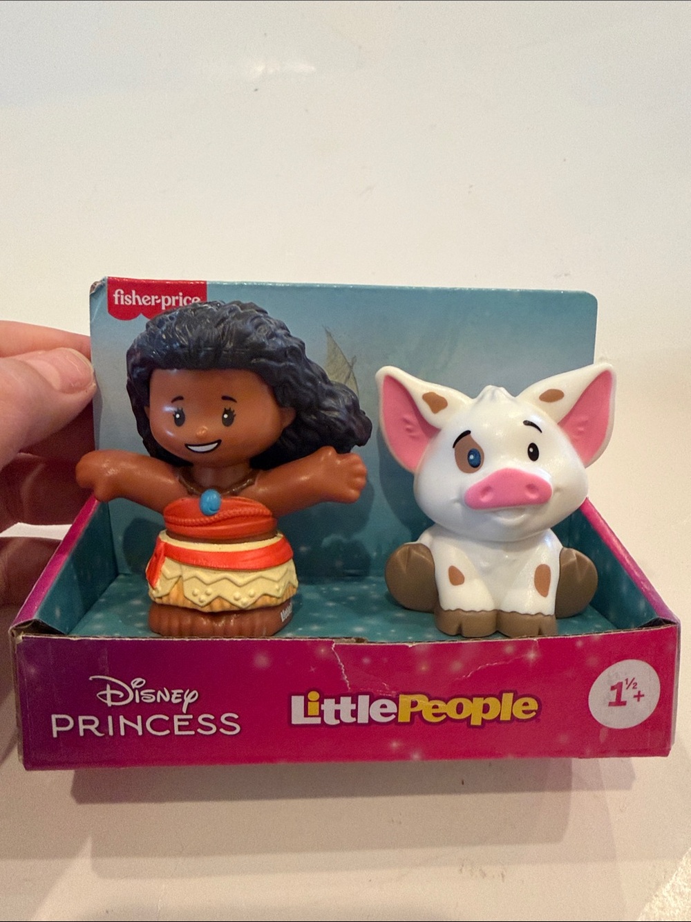 NWT Fisher-Price Little People Moana Doll and Pua Pig Figures -